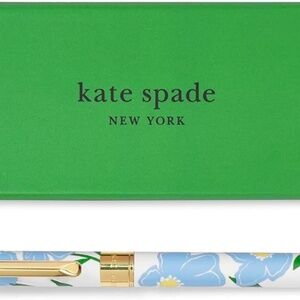kate spade new york Black Ink Ballpoint Pen in Gift Box Sunshine Floral - NEW